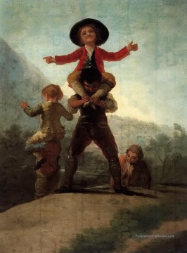 Jouer aux Giants Francisco de Goya Peinture à l'huile